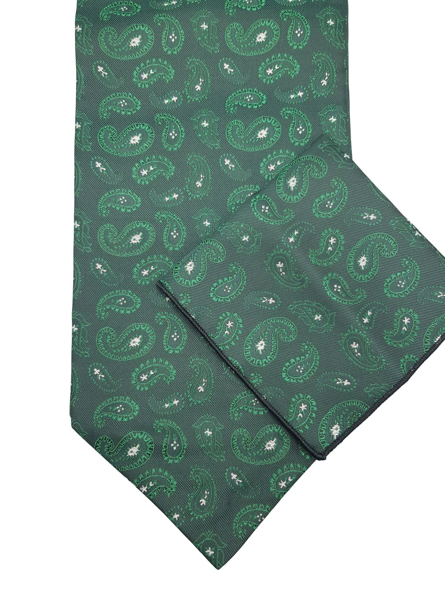 Regal Green Paisley Cravat
