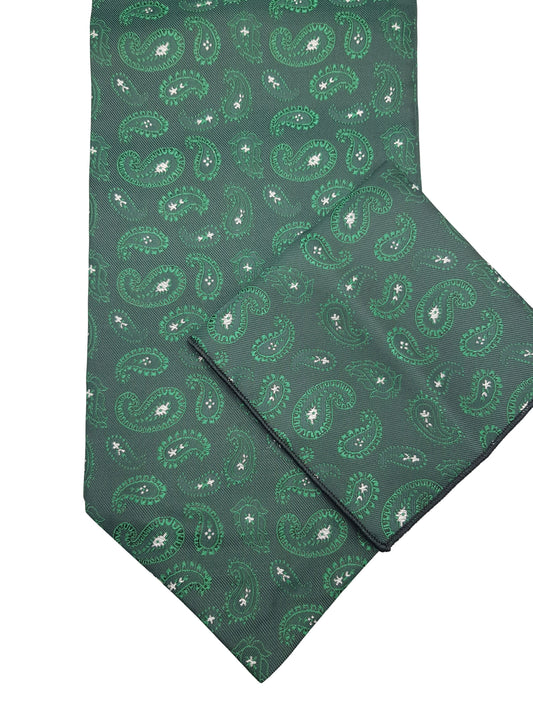 Regal Green Paisley Cravat