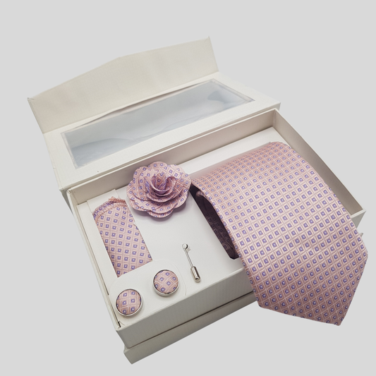 Blush Diamond Tie Set