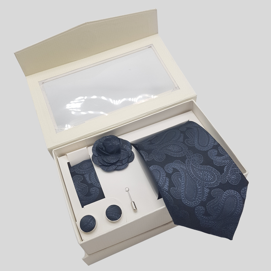 Paisley Motif Tie Set