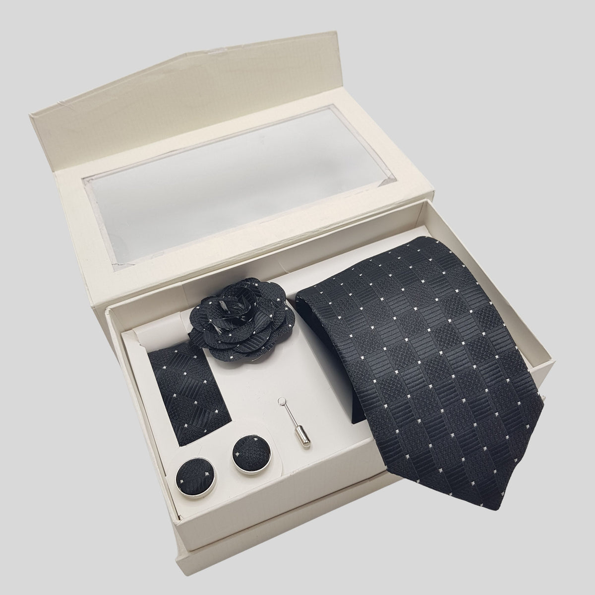 Grid Dot Tie Set