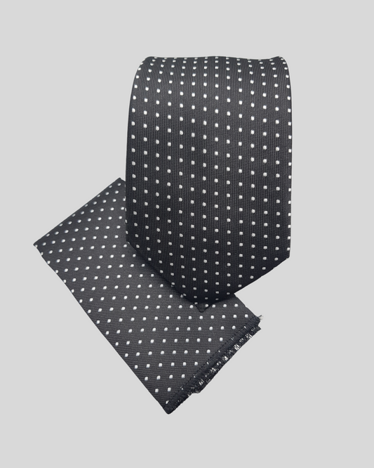 Black polka Dot Neck Tie