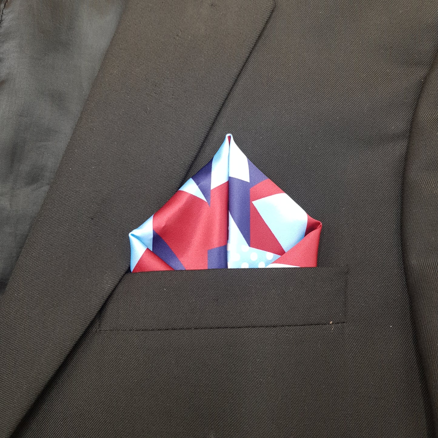 Multi Pattern Geometric Pocket Square