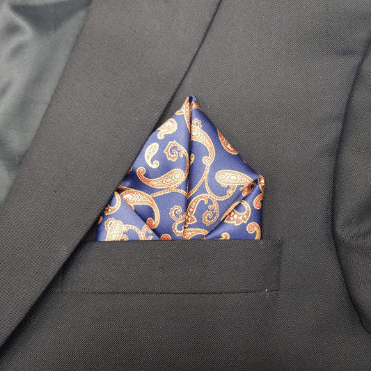 Paisley Patterned Pocket Square