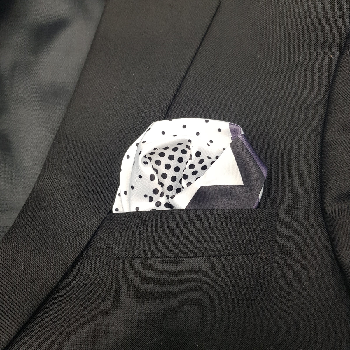 Multi Patterned geometric Pocket Squares