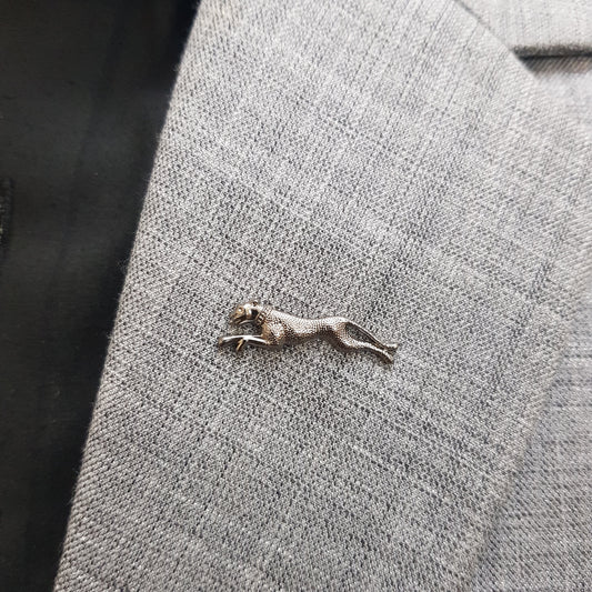 Gun Metal Prowl Lapel Pin