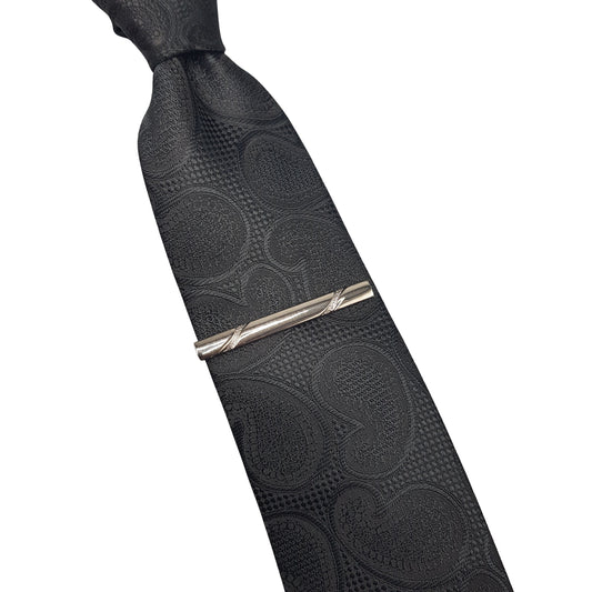 Wave Textured Tie Clip