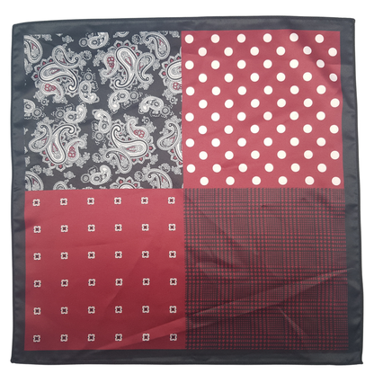 Quad Pattern Pocket Square
