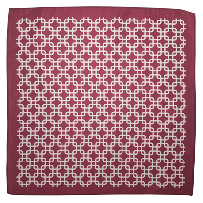 Red Square Linked Pocket Square