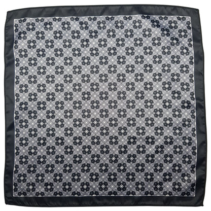 Black Square Linked Pocket Square