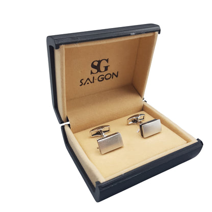 Rectangular Bullet Back Cufflinks