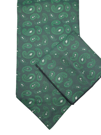 Regal Green Paisley Cravat