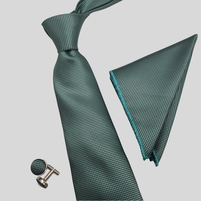 Green Grid Tie Set