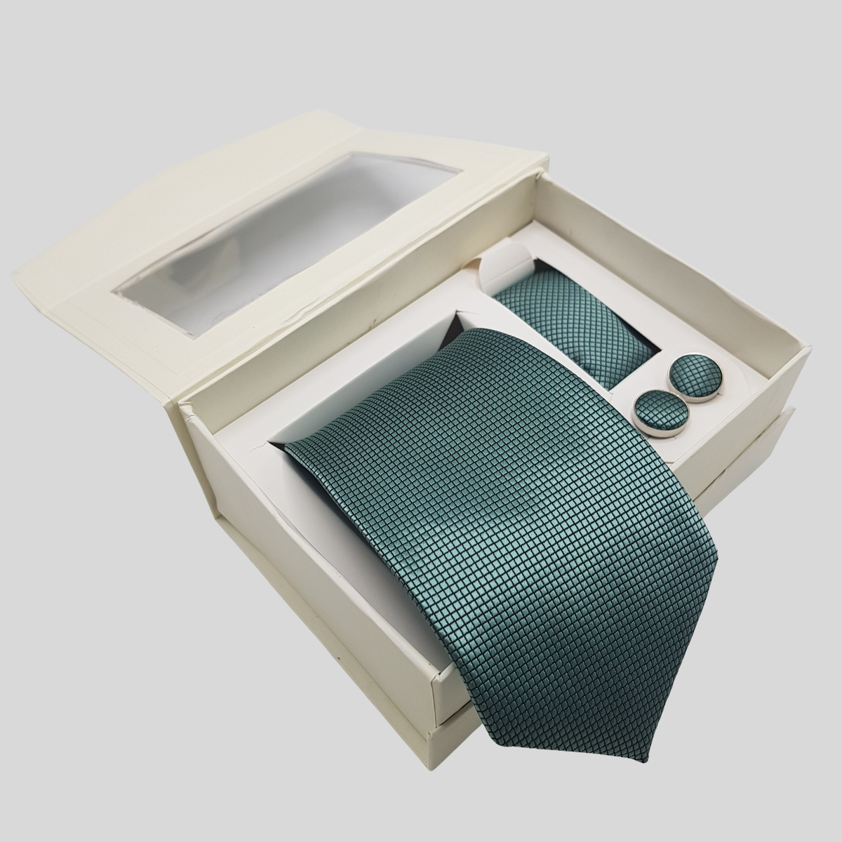 Green Grid Tie Set