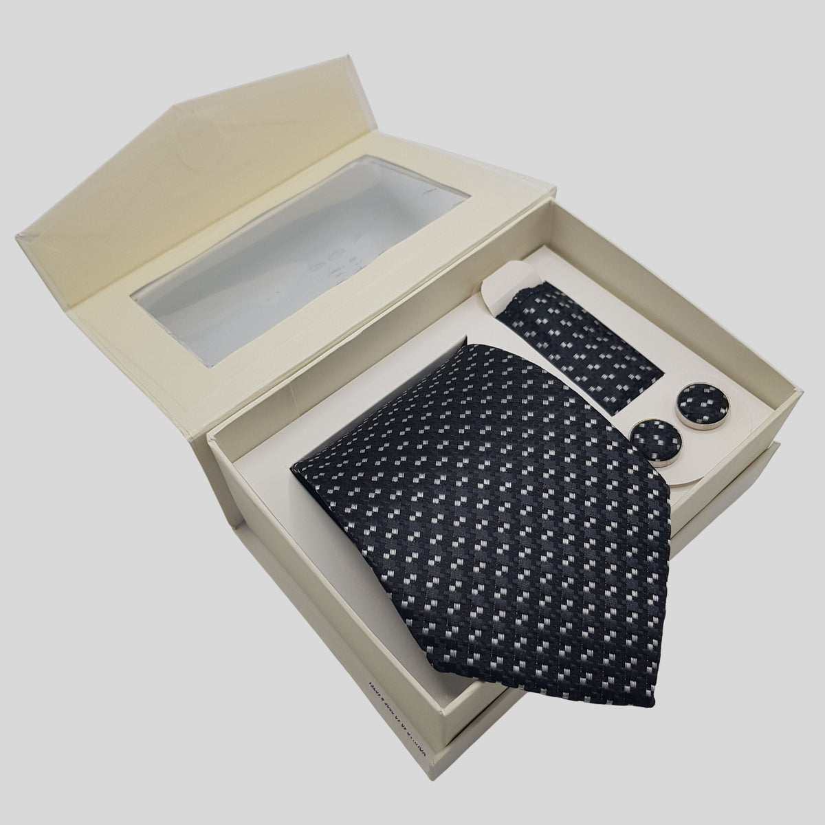 Black Matrix Tie Set