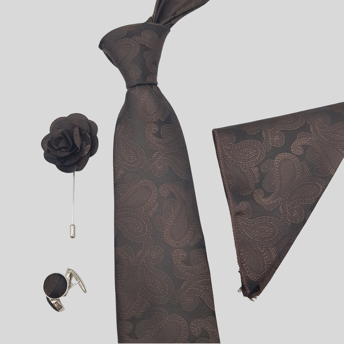 Twin Paisley Tie Set