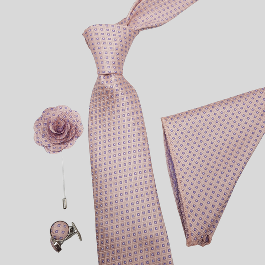 Blush Diamond Tie Set
