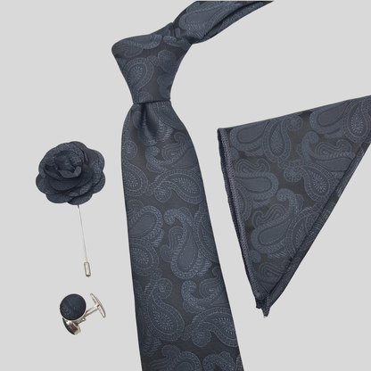 Paisley Motif Tie Set