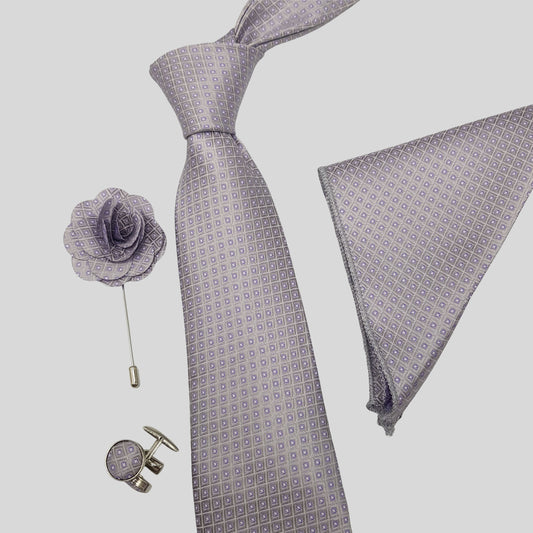 Diamond Grid Tie Set