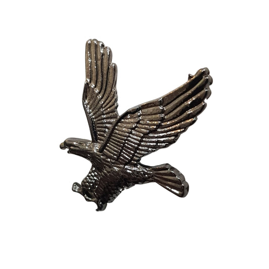 Gun Metal Soaring Eagle Lapel Pin