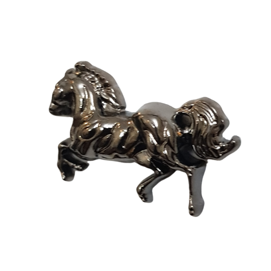 Gun Metal Majestic Horse Lapel Pin