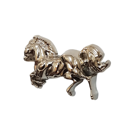 Silver Majestic Horse Lapel Pin