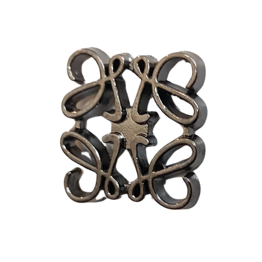 Gun Metal Regal Loop Lapel Pin