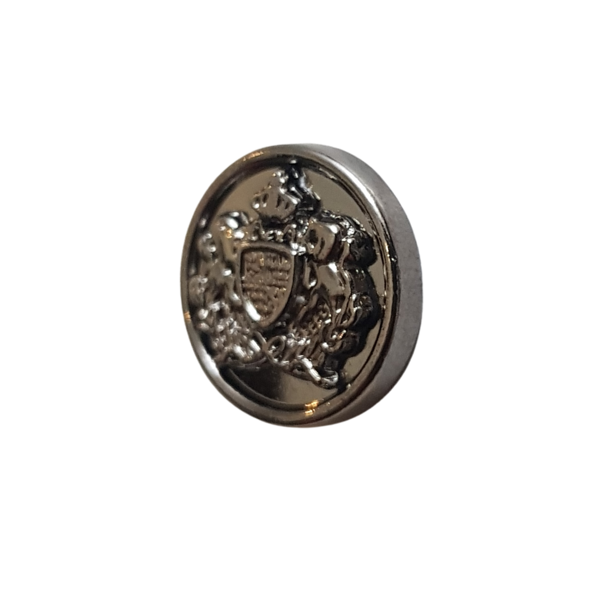 Gun Metal Noble Crest Lapel Pin