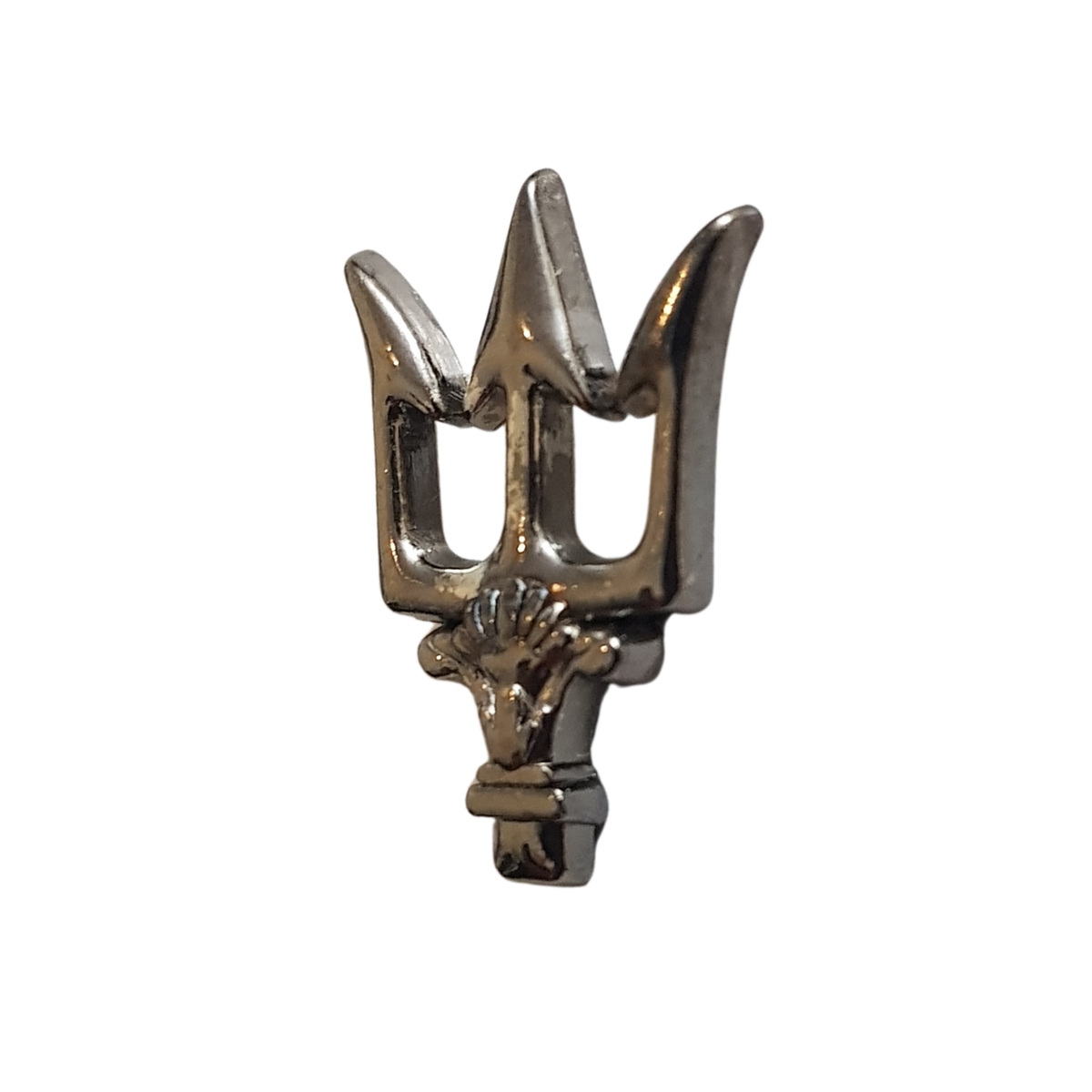 Gun Metal Royal Trident Lapel Pin