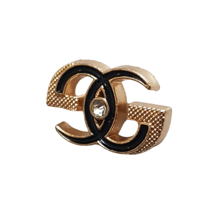 Golden Interlock Crest Lapel Pin