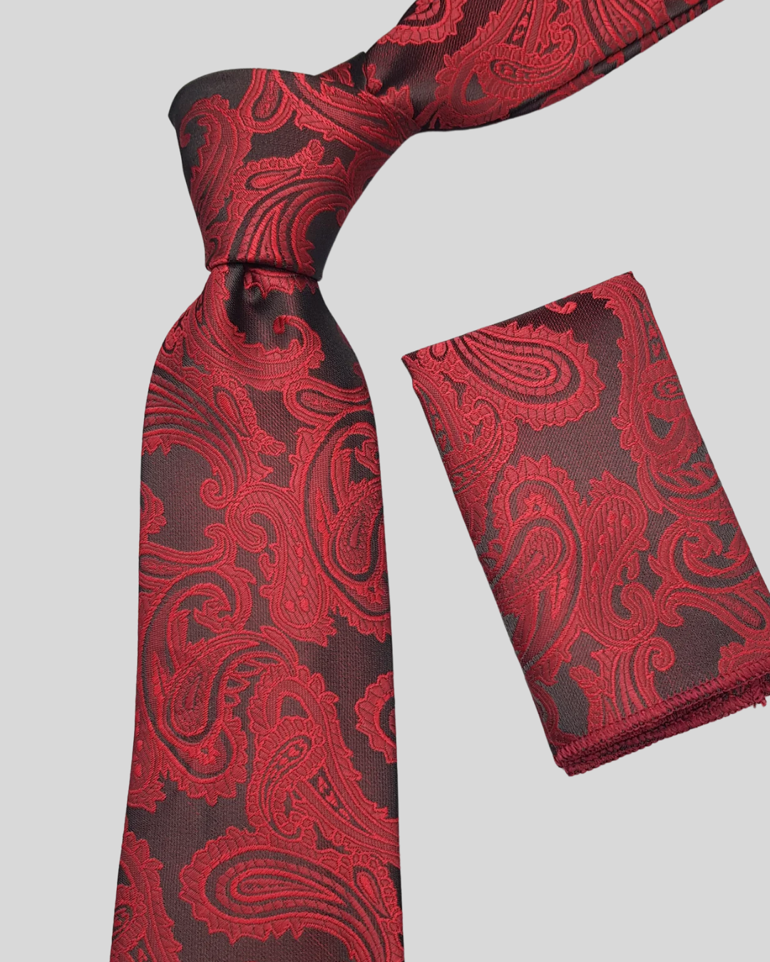 Red Droplet Pattern Tie
