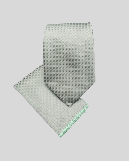 Green Micro-Grid Jacquard Necktie (Copy)