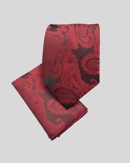 Red Droplet Pattern Tie