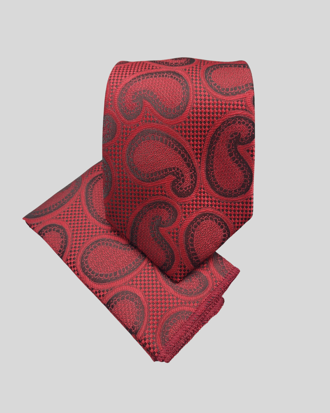 Red Classic Paisley Necktie