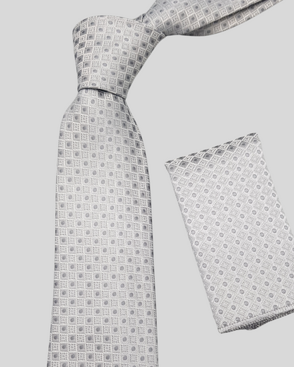 Pin Dot Geometric Neck Tie