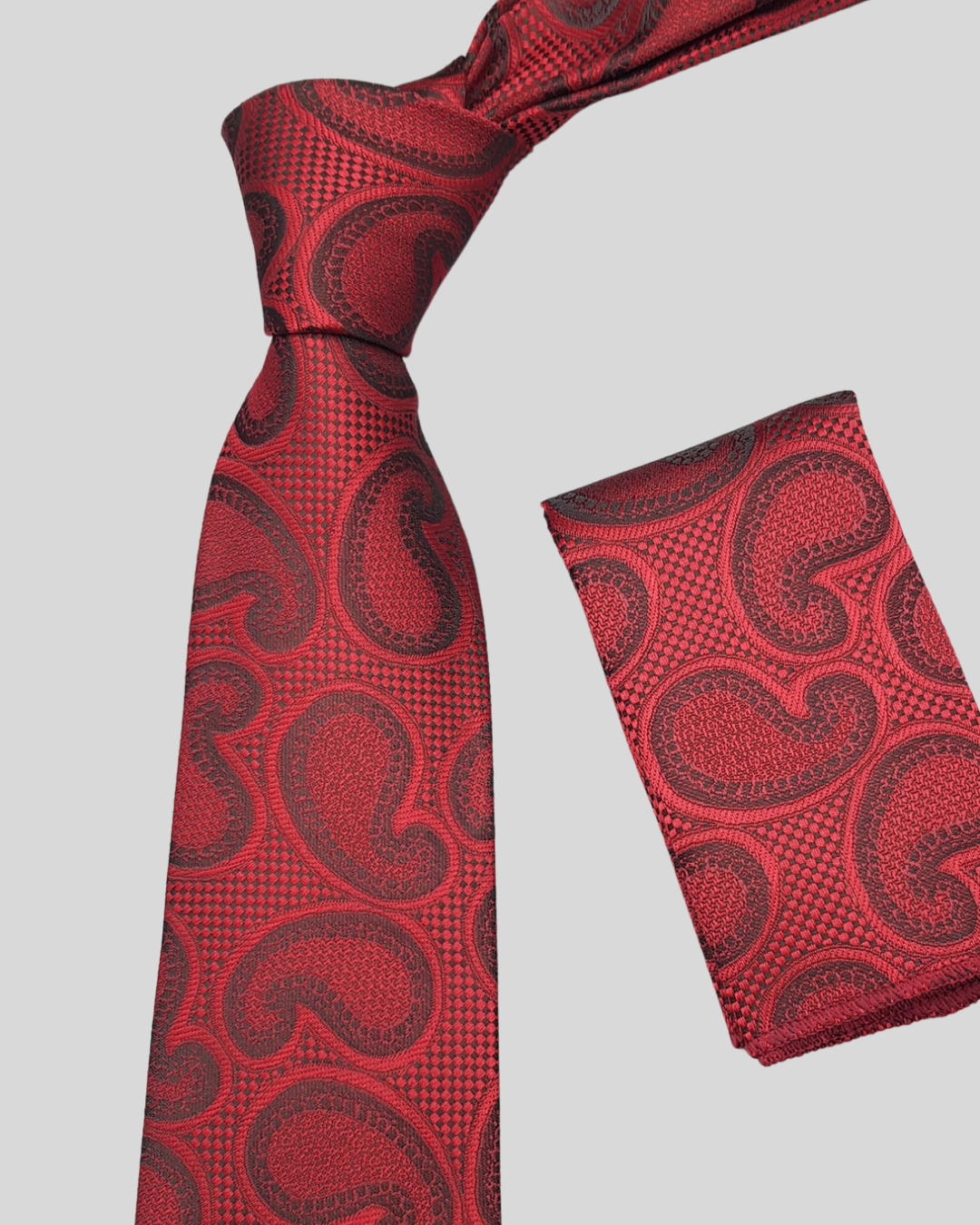 Red Classic Paisley Necktie