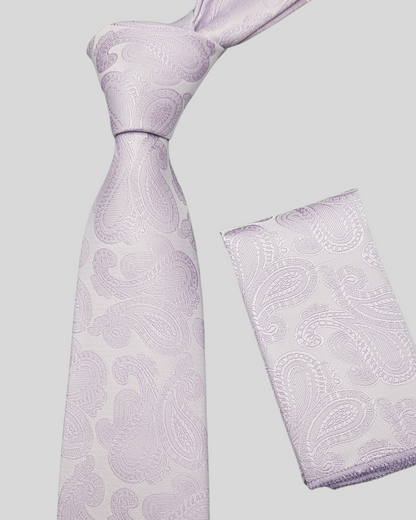Lavender Textured Weave Neck Tie