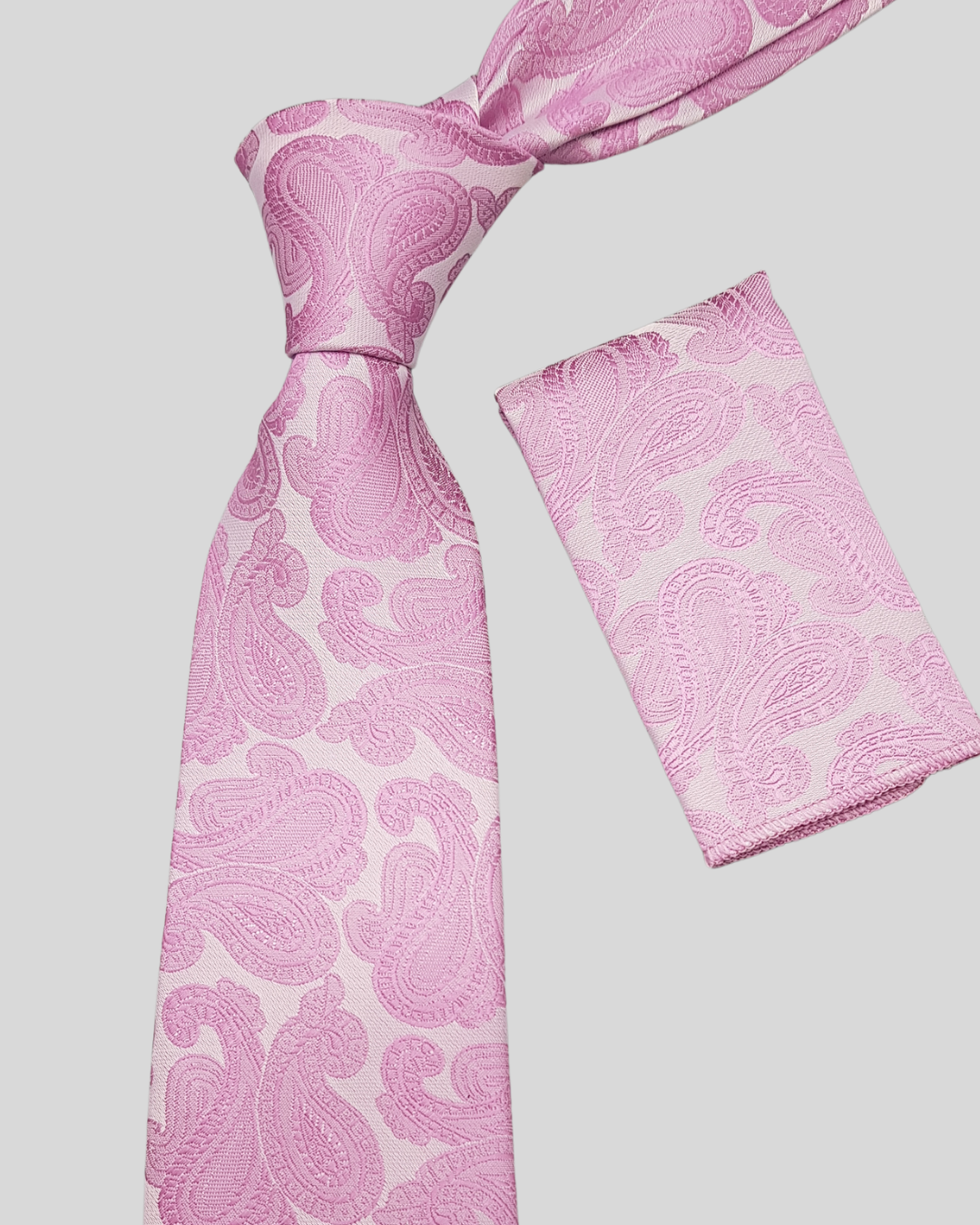Pink Textured Weave Neck Tie