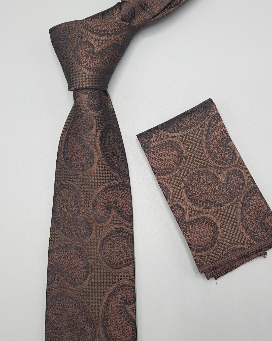 Brown Classic Paisley Necktie