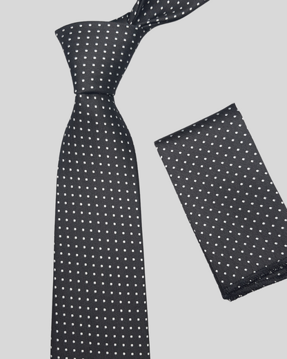 Black polka Dot Neck Tie