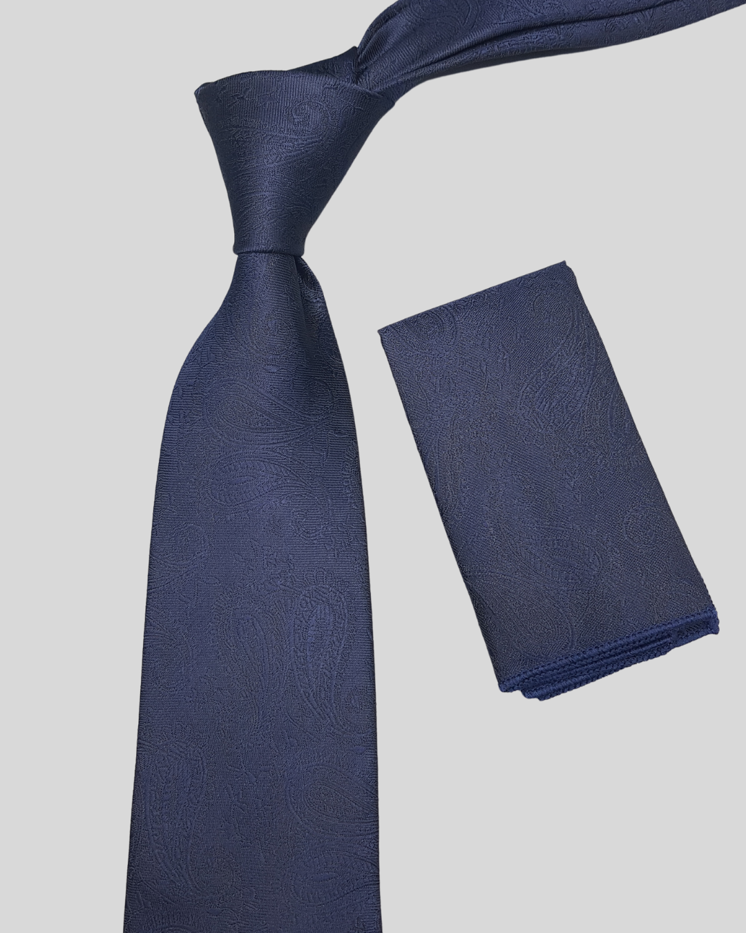 Navy Blue Micro Pattern Necktie