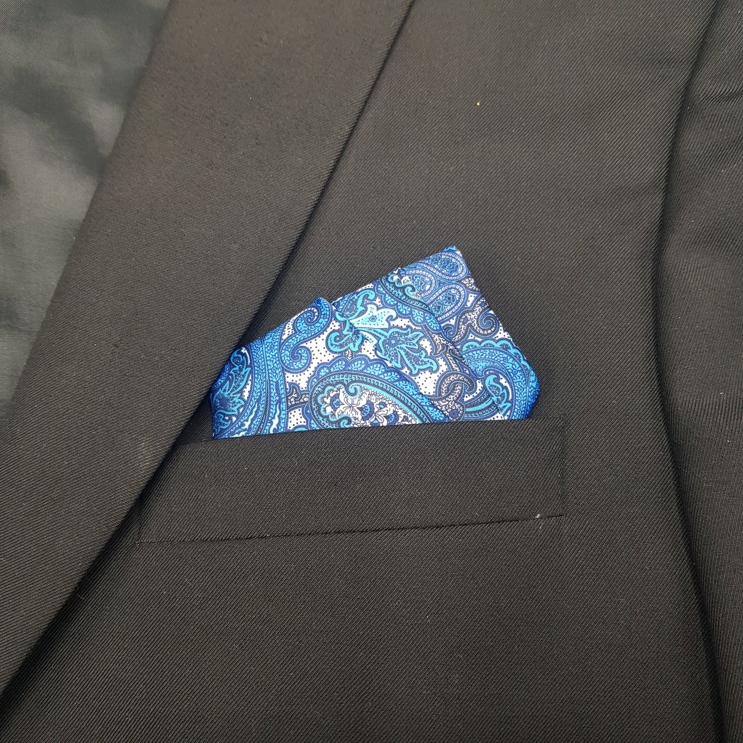 Colorful Paisley Silk Pocket Square