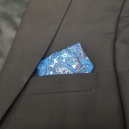 Colorful Paisley Silk Pocket Square