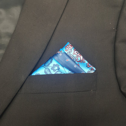 Split Diagonal Pocket Square