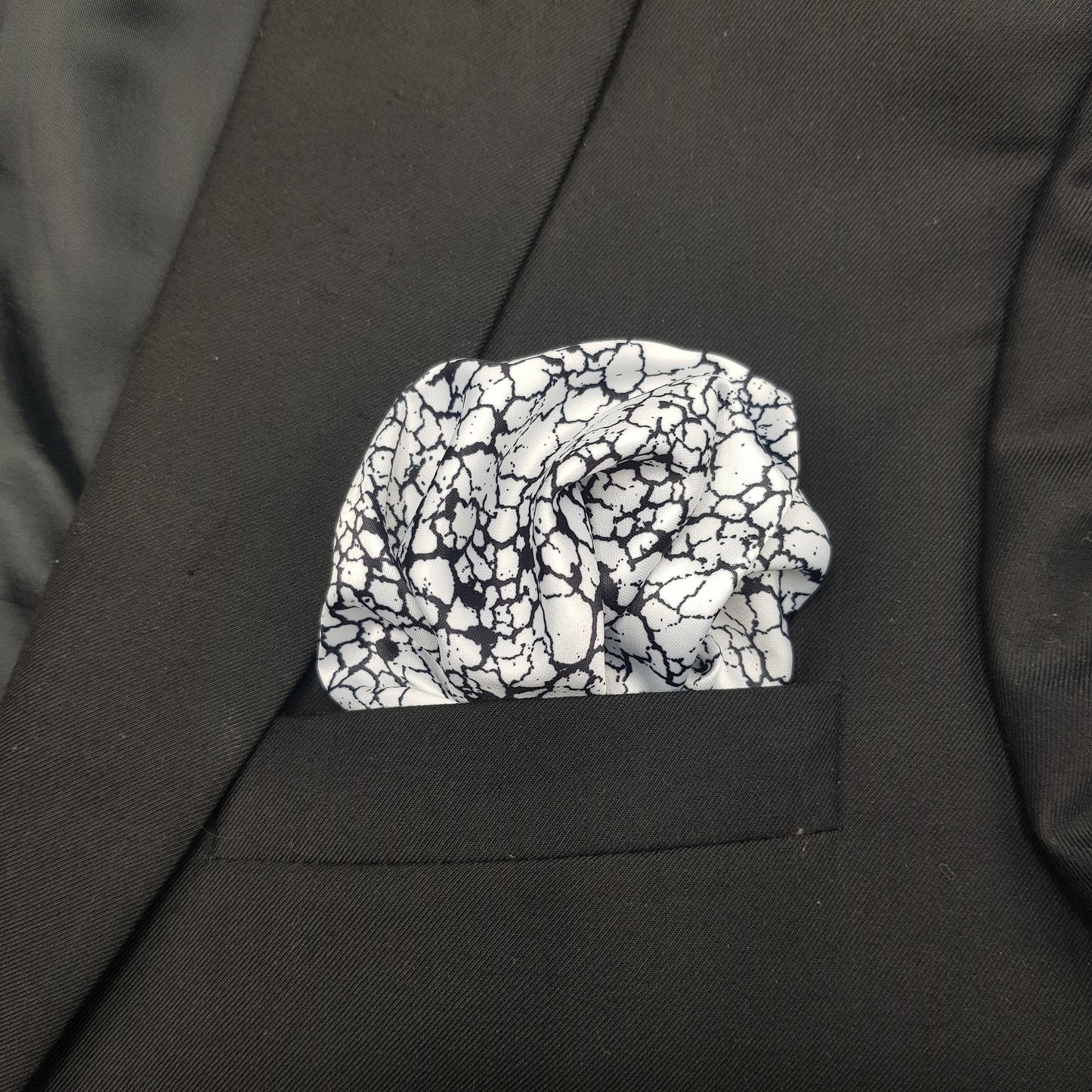 Crackle Texture Pocket Square
