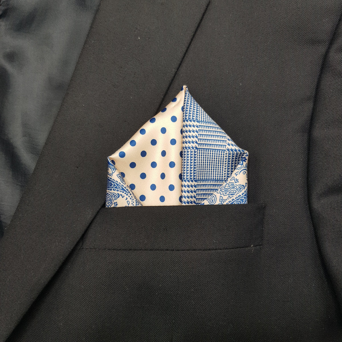 Quad Pattern Pocket Square