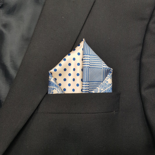 Quad Pattern Pocket Square