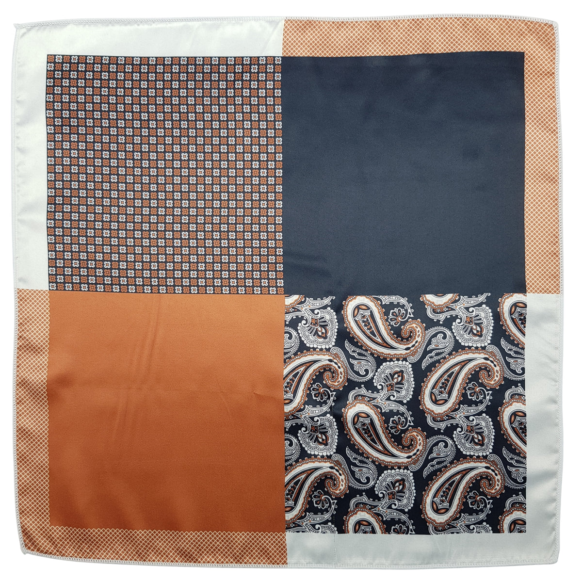 Autumn Paisley Pocket Square