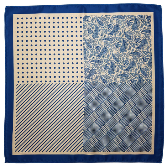 Quad Pattern Pocket Square