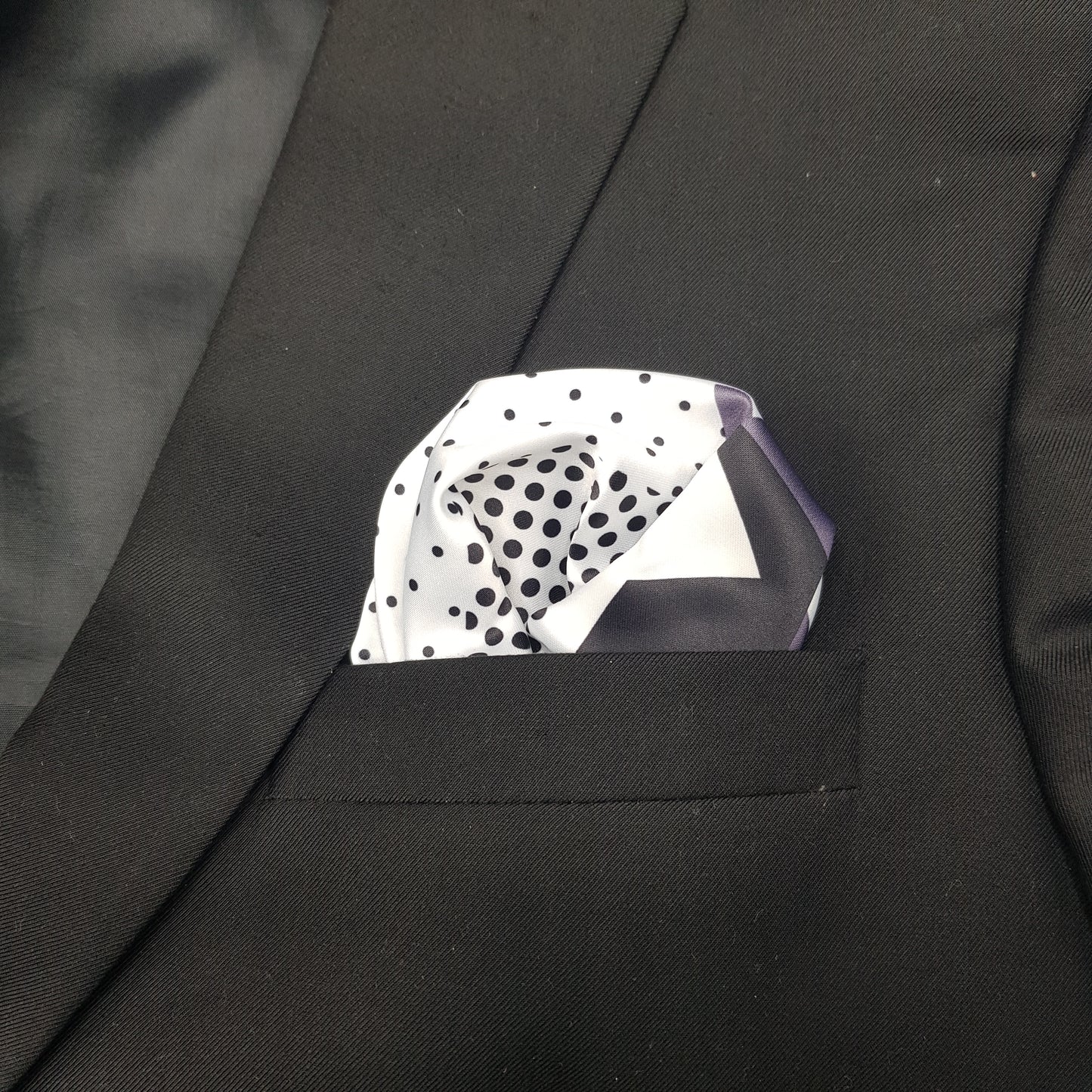 Multi Patterned geometric Pocket Squares